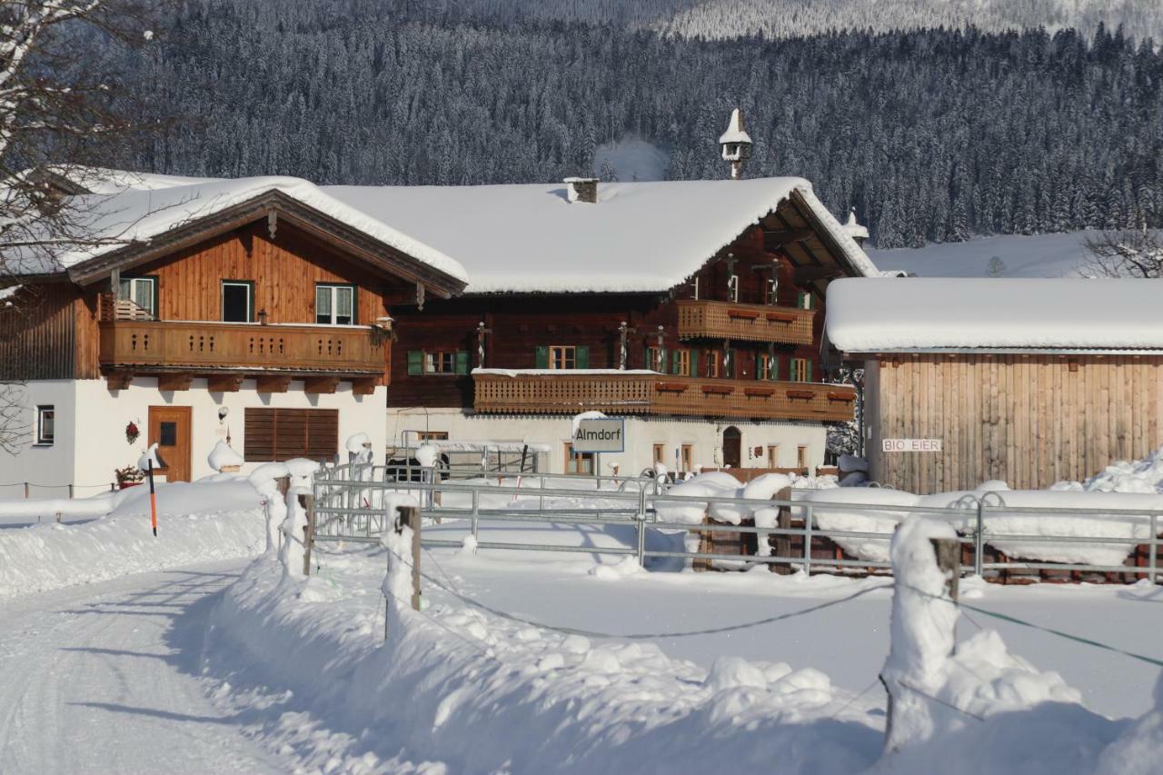 Biobauernhof Jagglhof Lägenhet Saalfelden Exteriör bild